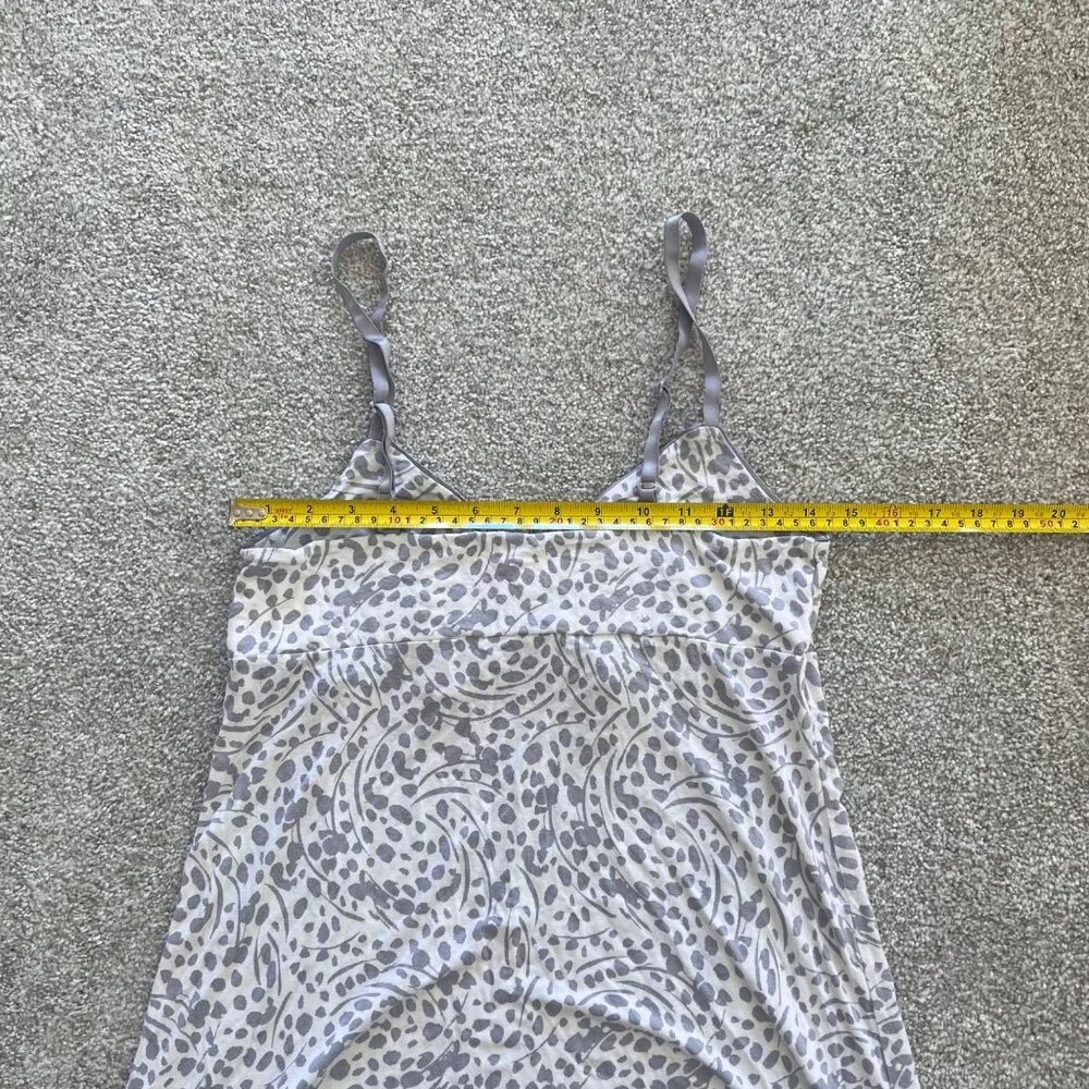 Y2K Babydoll Leopard Polka Dot Gray & White Cami Mini Dress M - Picture 7 of 8